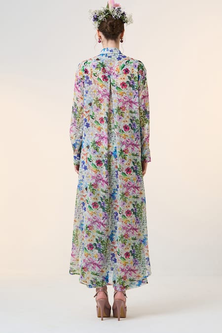 Dania Siddiqui Sayuri Floral Print Tunic 