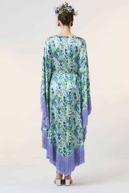 Dania Siddiqui Chiyo Floral Print Kaftan 