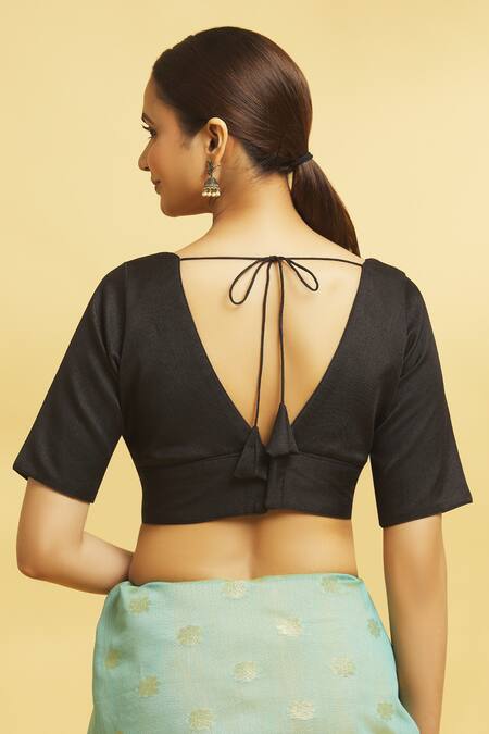 Half shoulder saree discount blouse