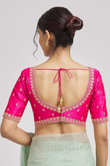 Samyukta Singhania Floral Embroidered Blouse 
