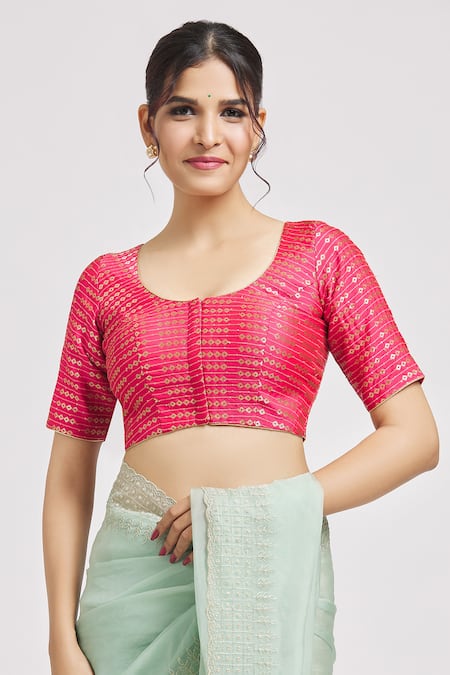 Samyukta Singhania Diamond Vine Woven Brocade Blouse 