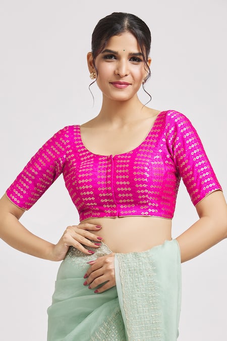 Samyukta Singhania Diamond Woven Brocade Blouse 