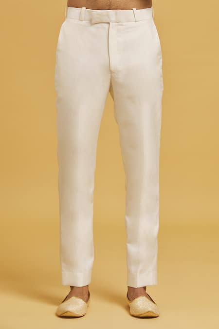 Seirra Thakur Blue Silk, Cotton Embroidery, Applique Floral Nehru Jacket Set at Aza Fashions Seirra Thakur_Blue Silk, Cotton Embroidery, Applique Floral Nehru Jacket Set_at_Aza_Fashions