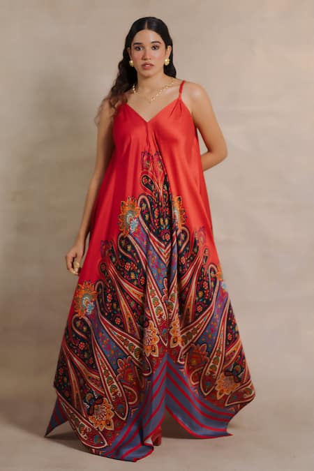 Moh India Zaffrani Persian Paisley Dress 