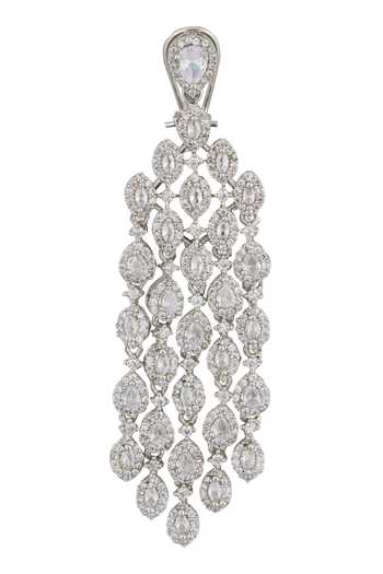 Saga Jewels_Multi Color Zircons Chandelier Earrings_at_Aza_Fashions