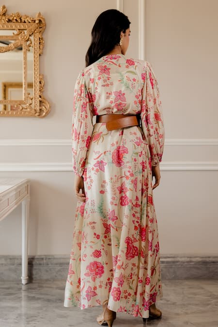 Paulmi And Harsh Chintz Print Dress 