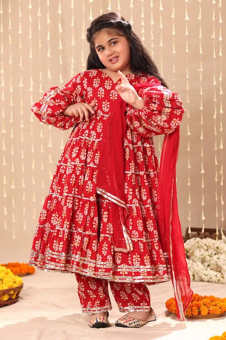 Jaipuri Neptol Patch Printed Cotton Dress - Frionkandy