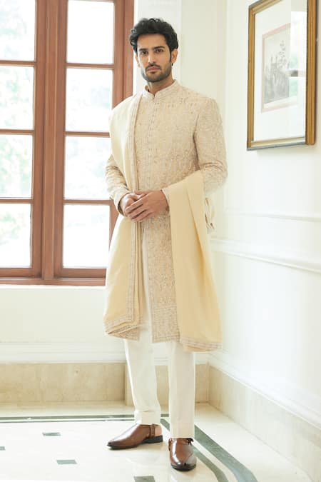 Nitika Gujral Embroidered Sherwani Set 