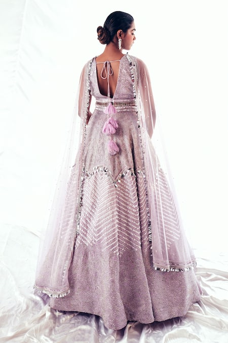 Payal & Zinal Euphoria Sequin Bloom Embellished Bridal Lehenga Set 