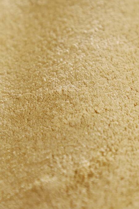 Shop_Qaaleen_Orange Viscose Silk Desert Radiance Carpet_Online_at_Aza_Fashions