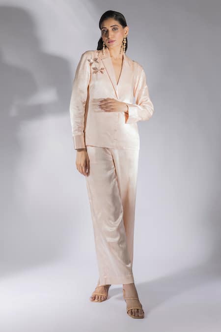 Masumi Mewawalla Placement Embroidered Blazer & Pant Set 