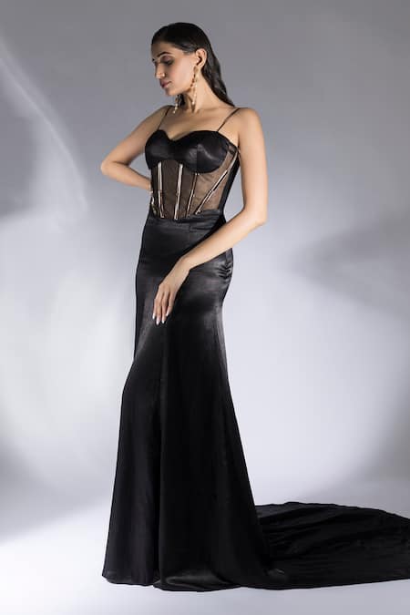 Masumi Mewawalla Embroidered Corset Gown 