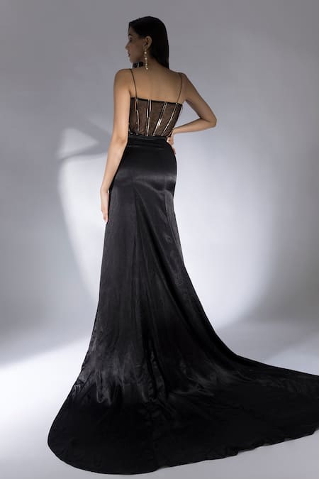 Masumi Mewawalla Embroidered Corset Gown 