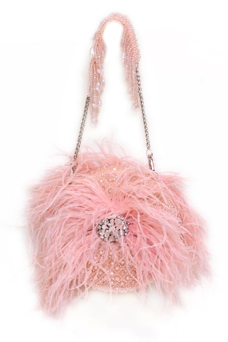 Eena Placed Rhinestone Embellished Clutch 