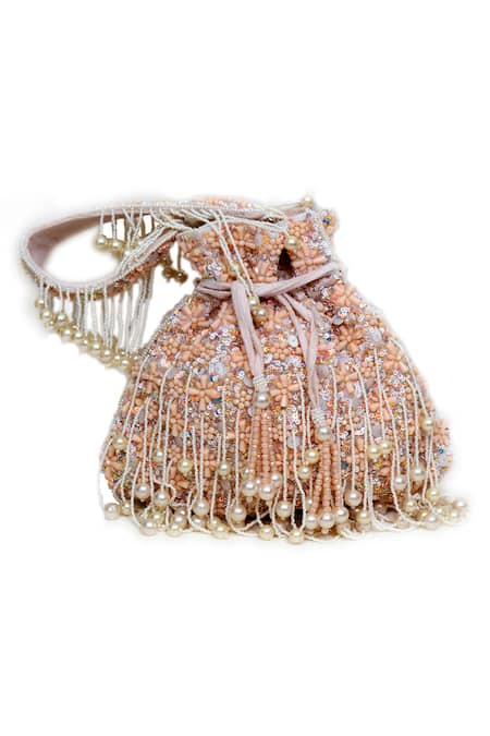 Eena Floral Cutdana Embellished Potli 