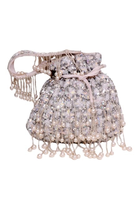 Eena Cutdana Floral Embellished Potli 