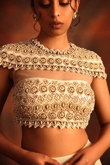 Pearl Crop Top – Ivory and Stone Bridal