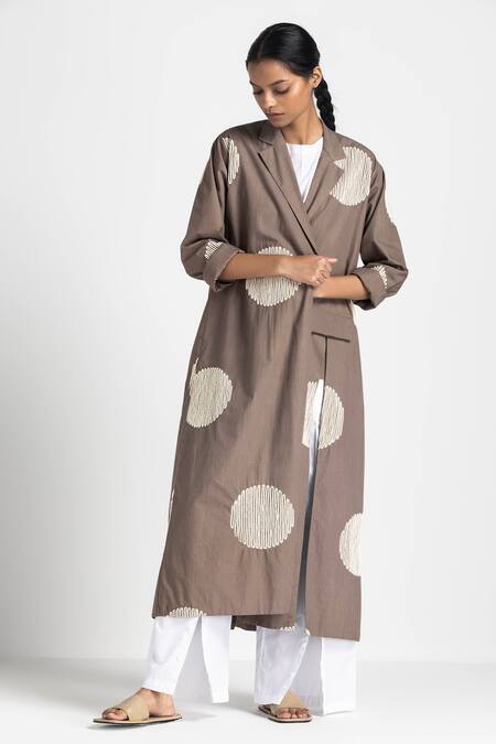 Three White Poplin Side Button Detail Slit Trouser Online at Aza Fashions Three_White Poplin Side Button Detail Slit Trouser _Online_at_Aza_Fashions