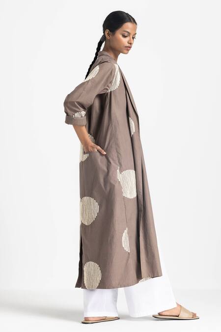 Buy Three White Poplin Side Button Detail Slit Trouser Online at Aza Fashions Buy_Three_White Poplin Side Button Detail Slit Trouser _Online_at_Aza_Fashions