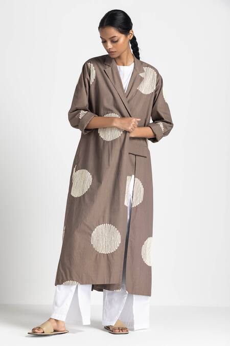 Shop Three White Silk, Crepe Embroidery Round Neck Thread Top Online at Aza Fashions Shop_Three_White Silk, Crepe Embroidery Round Neck Thread Top _Online_at_Aza_Fashions