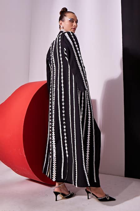 Vidhi Wadhwani JASHNA Lace Embellished Jacket Skirt Set 