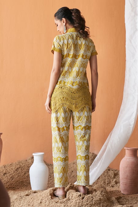 Qala Clothing Inaya Bloom Garden Top With Pant 