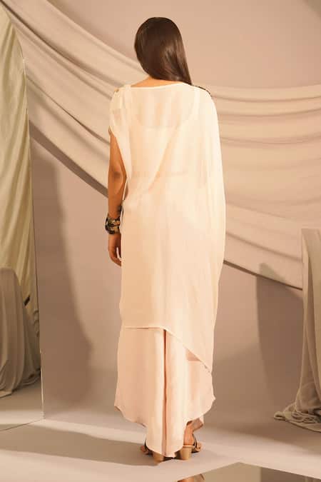 Enech Sequins Embellished Top Palazzo Set 