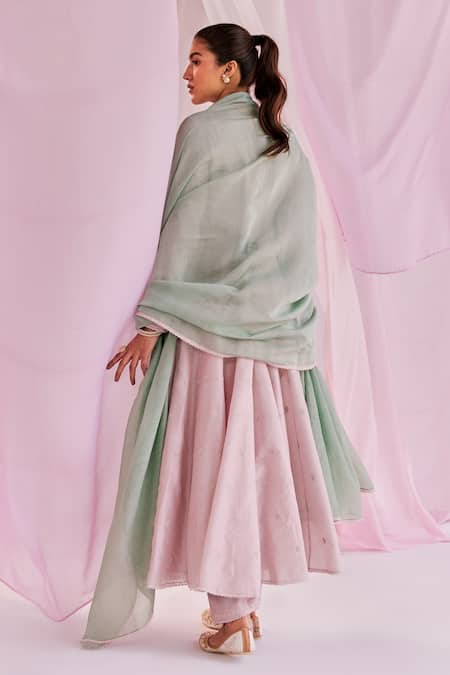 Keosha Aleysa Resham Embroidered Kurta & Sharara Set 