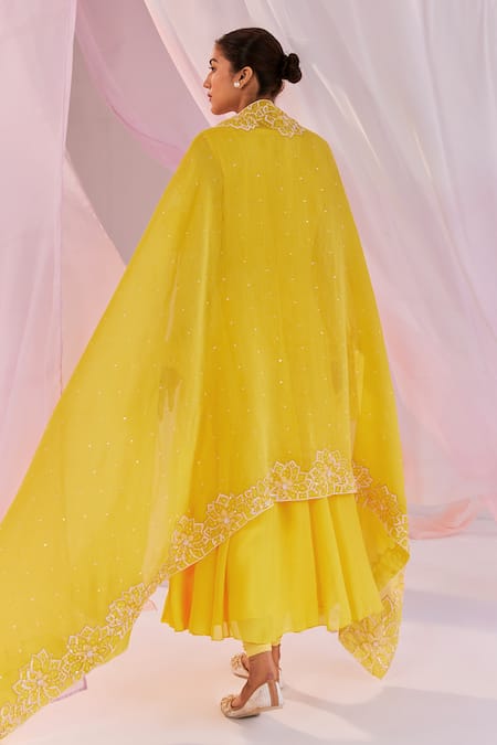 Keosha Alaia V Neck Anarkali Pant Set 