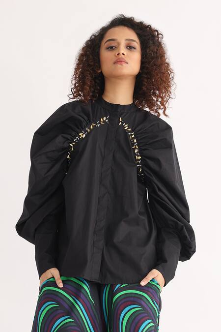 Shop_Studio Moda India_Multi Color Cotton Swirl Print Dhoti Style Pant_Online_at_Aza_Fashions