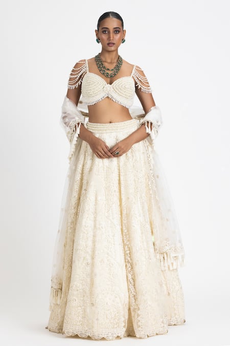 Nitika Gujral Resham Embroidered Lehenga Bustier Set 