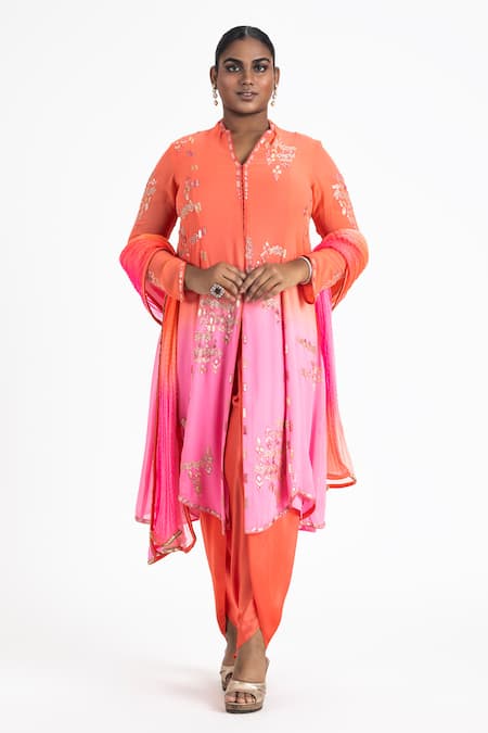 Nitika Gujral Embroidered Kurta Dhoti Pant Set 