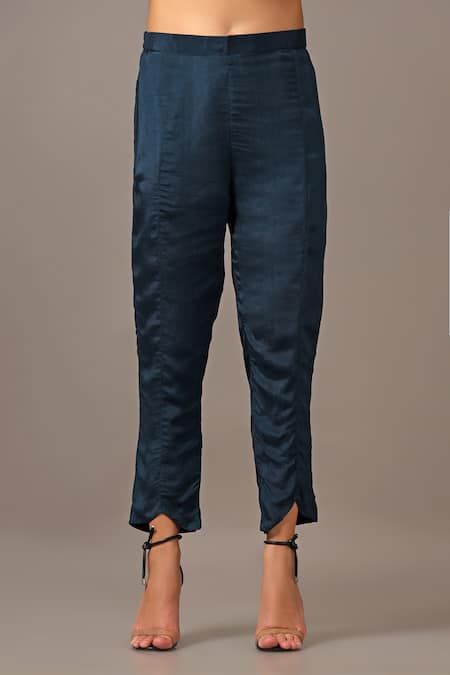 Two Sisters By Gyans Blue Silk, Georgette Sequins Off-shoulder Off Top With Pant Online at Aza Fashions Two Sisters By Gyans_Blue Silk, Georgette Sequins Off-shoulder Off Top With Pant _Online_at_Aza_Fashions