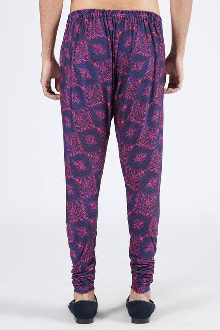 Shop S&N By Shantnu Nikhil Blue Polyester Embroidery Thread Churidar at Aza Fashions Shop_S&N By Shantnu Nikhil_Blue Polyester Embroidery Thread Churidar_at_Aza_Fashions