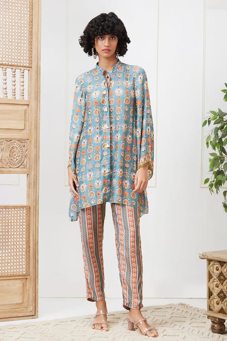 Soup by Sougat Paul Tabriz Printed Shirt & Pant Set 