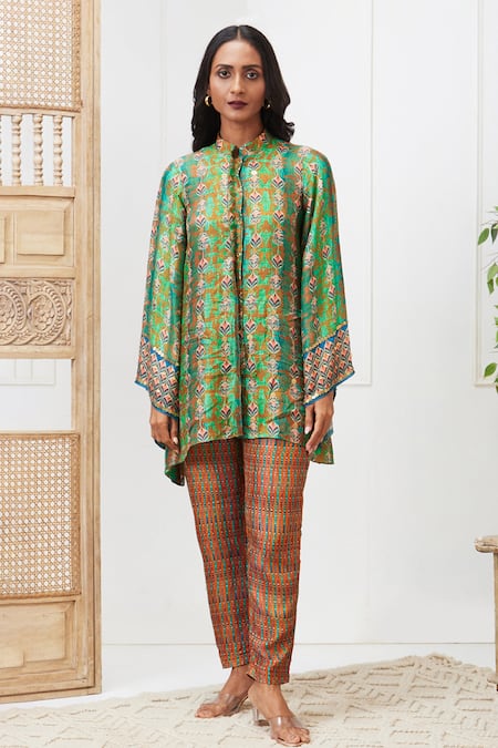 Soup By Sougat Paul Adah Printed Shirt & Pant Set 