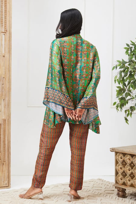 Soup By Sougat Paul Adah Printed Shirt & Pant Set 