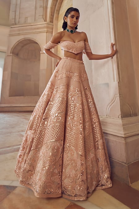 Pankaj & Nidhi Solarium Hand Embellished Lehenga With Blouse 
