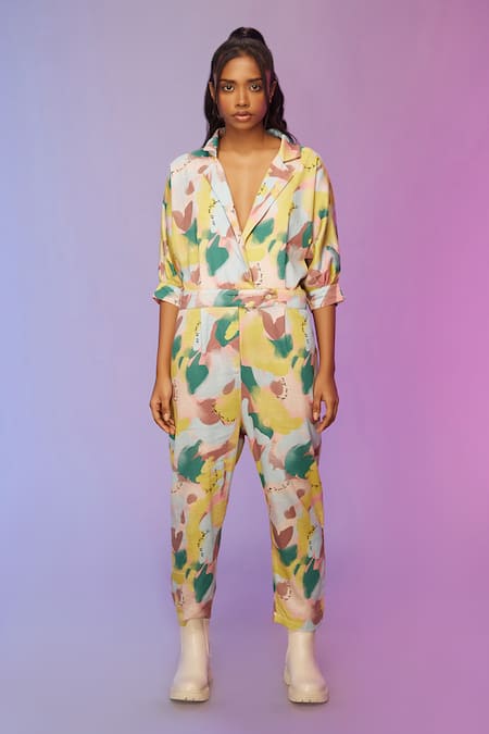 SO US by Sougatpaul Streetwise Cotton Printed Romper 