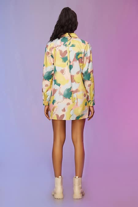 So Us By Sougatpaul Chillax Cotton Printed Dress 