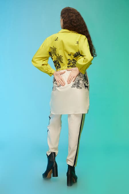 So Us By Sougatpaul Cotton Playful Printed Shirt & Pant Set 