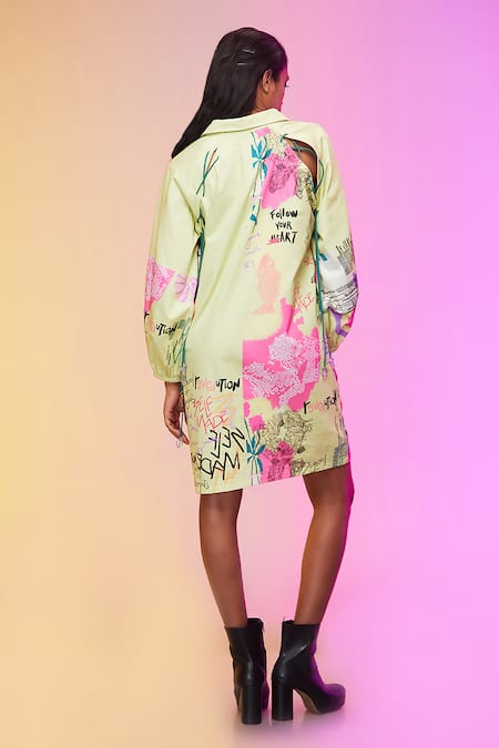 So Us By Sougatpaul Street Art Print Shirt Dress 