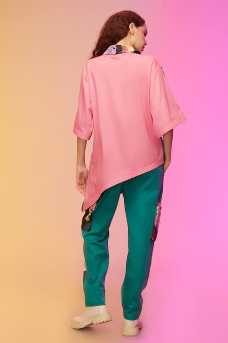 So Us By Sougatpaul Cityscape Print & Sequin Work Set 