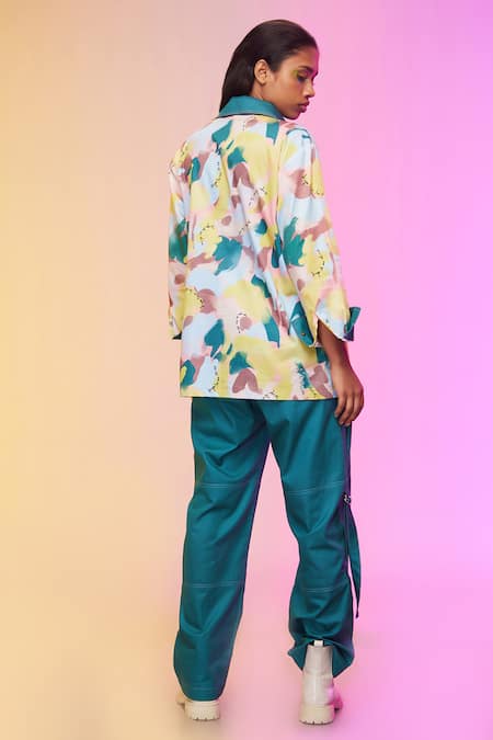 So Us By Sougatpaul City Chic Print Shirt & Pant Set 