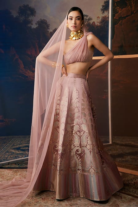 Ekaya Silk Handwoven Banarasi Lehenga 