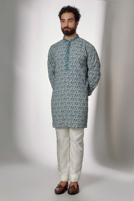 Spring Break Cotton Printed Short Kurta Set 
