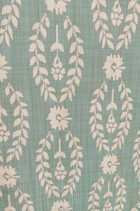 Throwpillow Green Polyester Printed Leaves Trail Curtains - Set Of 2 Online at Aza Fashions Throwpillow_Green Polyester Printed Leaves Trail Curtains - Set Of 2_Online_at_Aza_Fashions