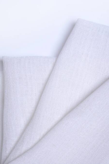Buy_Throwpillow_White Polyester Plain Solid Curtains - Set Of 2_Online_at_Aza_Fashions