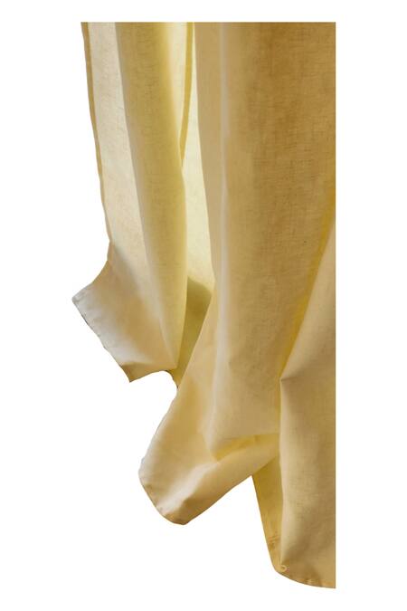 Shop Throwpillow Beige Polyester Plain Neutral Solid Curtains - Set Of 2 Shop_Throwpillow_Beige Polyester Plain Neutral Solid Curtains - Set Of 2