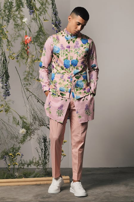 Project Bandi Rose Print Sleeveless Bundi 